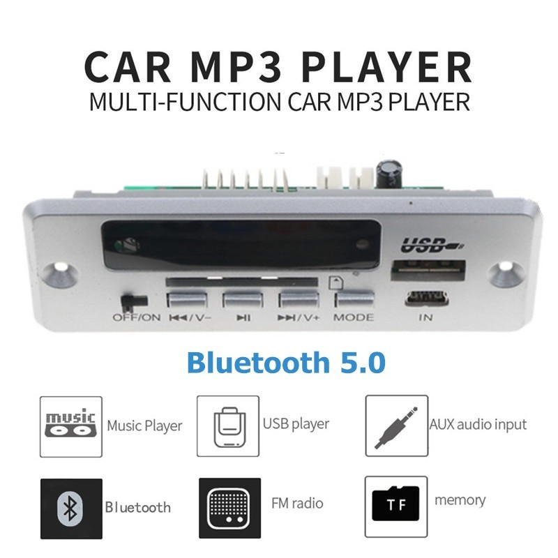 Modulo autoradio Bluetooth - 1 DIN - 12V - USB - Lettore MP3