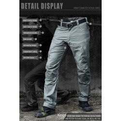 Pantalon tactique / militaire - avec fermetures éclair / poches - imperméable