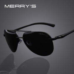 MERRY'S - occhiali da sole polarizzati da uomo - montatura in alluminio