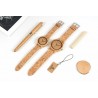 Bamboo wood watch - Quartz - handmade - cork strap - for her - for him - for couplesWatches