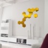 Hexagon shaped mirror - wall sticker - 12 piecesWall stickers