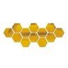 Hexagon shaped mirror - wall sticker - 12 piecesWall stickers