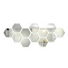 Hexagon shaped mirror - wall sticker - 12 piecesWall stickers