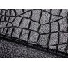 Vintage small clutch - shoulder bag - crocodile skin pattern - with zipperHandbags