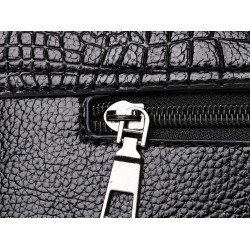 Vintage small clutch - shoulder bag - crocodile skin pattern - with zipperHandbags