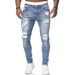 Déchiré stretch - Jeans motard - Denim Slim Fit