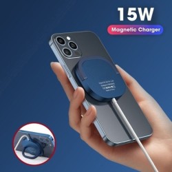 Caricabatterie wireless magnetico - ricarica rapida - con staffa - USB C - per IPhone 12 Pro / Samsung