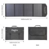 Panneau solaire 120W - chargeur rapide pliable - pour téléphone / appareil photo / ordinateur portable
