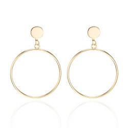 Classic circle earrings - gold - silverEarrings