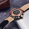 PAGANI DESIGN - orologio meccanico / automatico - lunetta arcobaleno - impermeabile - cinturino in pelle / nylon