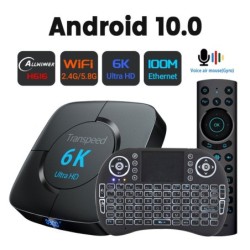 Android 10 - TV Box - Blacklight 6K - Wifi - Assistente vocale 4GB RAM 32G 64G