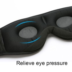 Masque pour les yeux endormi - avec casque Bluetooth et microphone