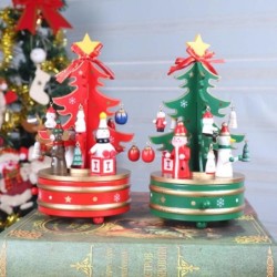 Carillon rotante in legno - Decorazione natalizia - a forma di albero