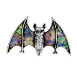 Pipistrello di cristallo colorato - spilla
