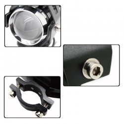 Faro LED moto - 3000LM CREE Chip U5 - 3 modalità - fendinebbia - impermeabile - 2 pezzi