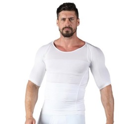 T-shirt amincissant homme - manches courtes - compression - body-shaper