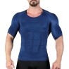 T-shirt uomo snellente - manica corta - compressione - modellante