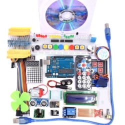 Super kit de démarrage - avec module WiFi - moteur 130 - HC-SR501 - 1602 - relais - HC-sr04 - module RGB - pour ARDUINO UNO R3