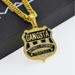 Gangsta - collana d'oro in stile rap