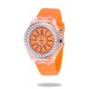 GINEVRA - Orologio al quarzo - cristalli - cinturino in silicone - con luce LED