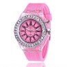 GINEVRA - Orologio al quarzo - cristalli - cinturino in silicone - con luce LED