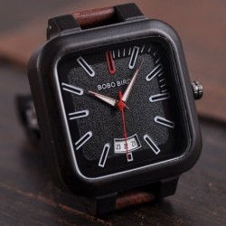 BOBO BIRD - orologio da uomo in legno - Quarzo - con scatola