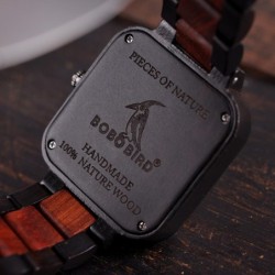 BOBO BIRD - orologio da uomo in legno - Quarzo - con scatola