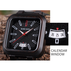 BOBO BIRD - orologio da uomo in legno - Quarzo - con scatola