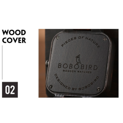 BOBO BIRD - orologio da uomo in legno - Quarzo - con scatola
