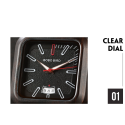 BOBO BIRD - orologio da uomo in legno - Quarzo - con scatola