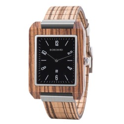 BOBO BIRD - Orologio in legno di bambù - Quarzo - con scatola