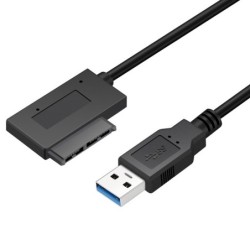 USB 2.0 - 3.0 a mini Sata II 7+6 13Pin - adattatore - cavo - per laptop CD/DVD ROM Slimline Drive