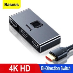 Baseus - Sélecteur 4K HD - adaptateur bidirectionnel - répartiteur - convertisseur - pour PS4 TV Box PC