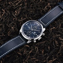 BENYAR - montre de sport à Quartz - étanche 100m - bracelet cuir