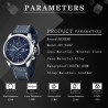 BENYAR - montre de sport à Quartz - étanche 100m - bracelet cuir