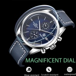 BENYAR - montre de sport à Quartz - étanche 100m - bracelet cuir