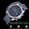 BENYAR - montre de sport à Quartz - étanche 100m - bracelet cuir