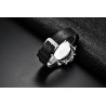 BENYAR - montre en acier inoxydable - Quartz - chronographe - étanche 30M - bracelet en caoutchouc