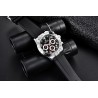 BENYAR - montre en acier inoxydable - Quartz - chronographe - étanche 30M - bracelet en caoutchouc
