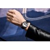 BENYAR - montre en acier inoxydable - Quartz - chronographe - étanche 30M - bracelet en caoutchouc