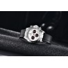 BENYAR - montre en acier inoxydable - Quartz - chronographe - étanche 30M - bracelet en caoutchouc