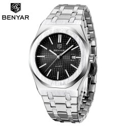 BENYAR - orologio di lusso in acciaio inossidabile - Quarzo - impermeabile