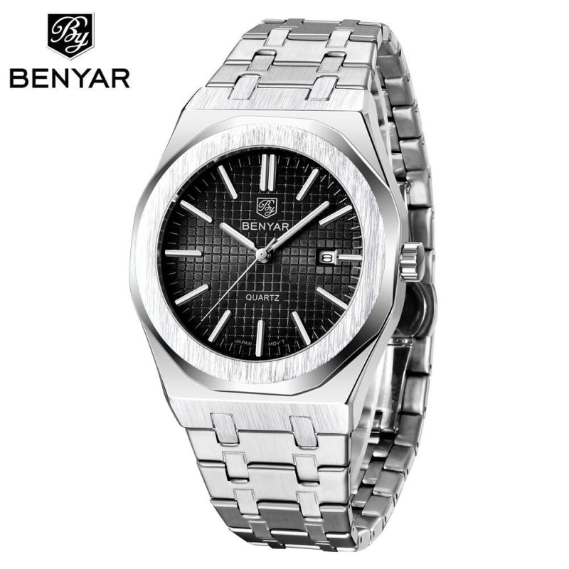 BENYAR - orologio di lusso in acciaio inossidabile - Quarzo - impermeabile