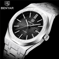 BENYAR - orologio di lusso in acciaio inossidabile - Quarzo - impermeabile