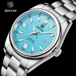 BENYAR - montre de sport automatique - acier inoxydable - étanche