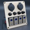 Waterproof metal rocker - toggle switch panel - circuit breaker - USB - 4 / 6 gangTools & maintenance