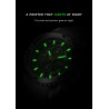 LIGE - montre de sport à quartz - lumineuse - étanche - bracelet en silicone