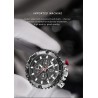 LIGE - montre de sport à quartz - lumineuse - étanche - bracelet en silicone