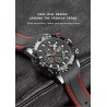 LIGE - montre de sport à quartz - lumineuse - étanche - bracelet en silicone