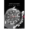 LIGE - montre de sport à quartz - lumineuse - étanche - acier inoxydable